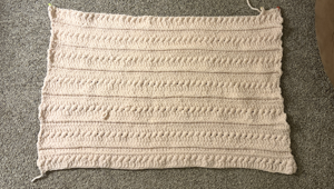 Crocheted blanket